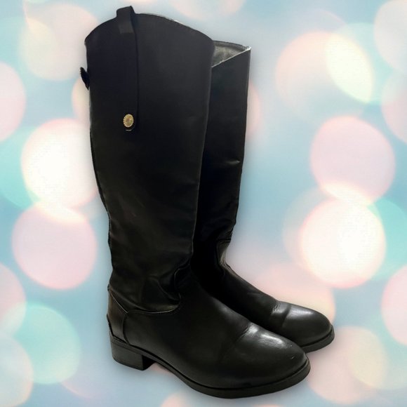 Marc Pico Women’s Black Faux Leather Boots Size 6 - Picture 1 of 6